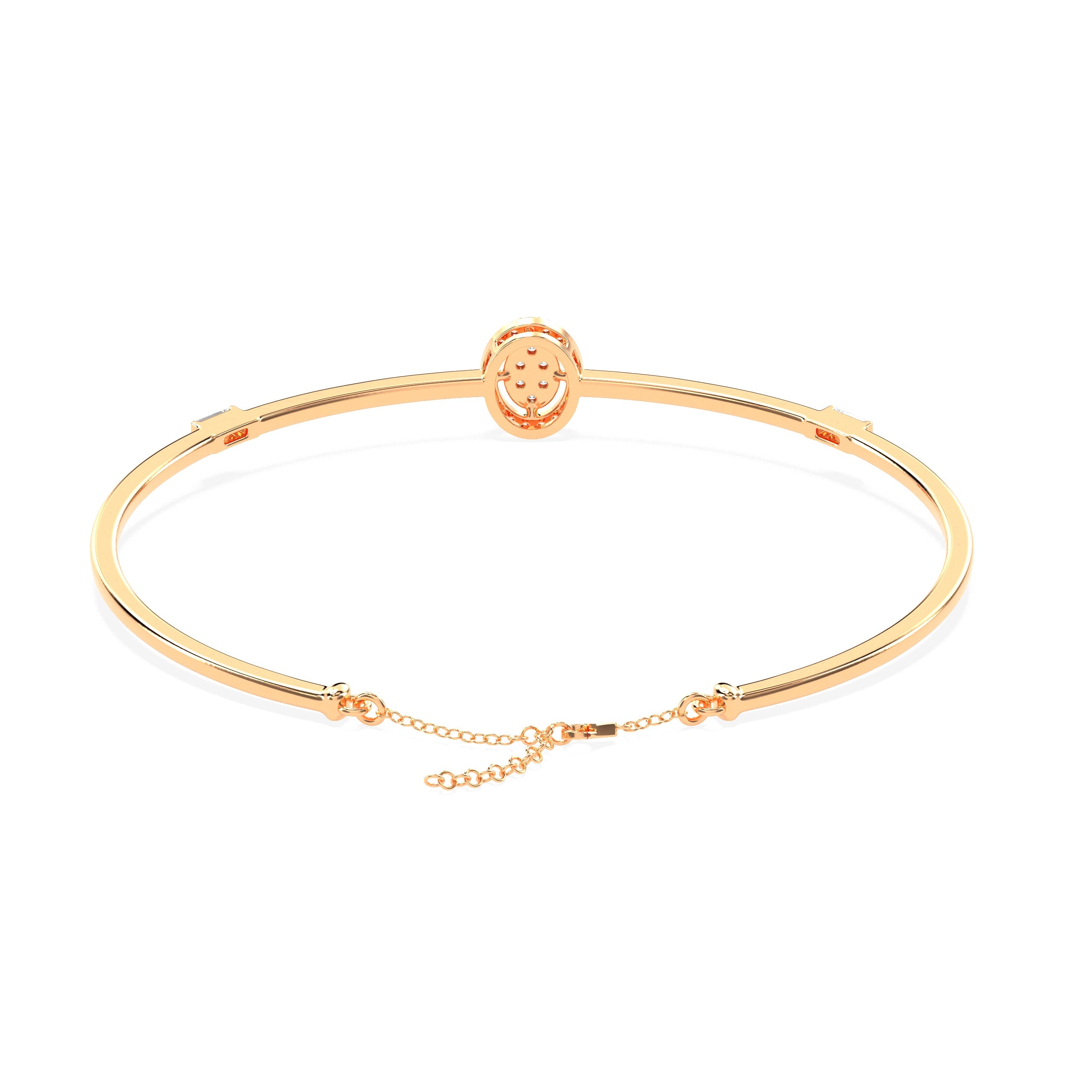 Luxurious flush-set diamond bracelet. Pave edges - Godahari Dev Jewells