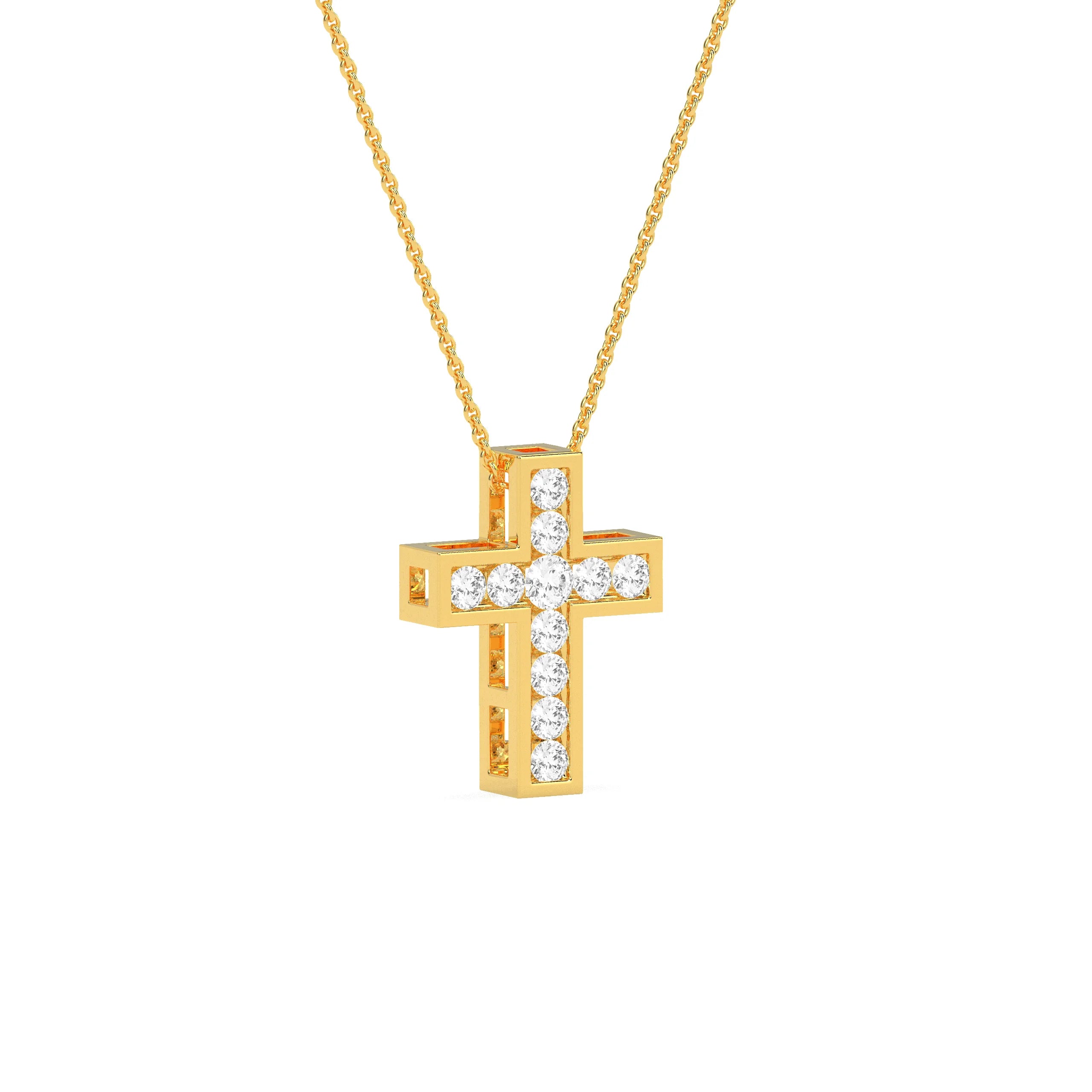 Stunning Round Diamond Pendant - Godahari Dev Jewells