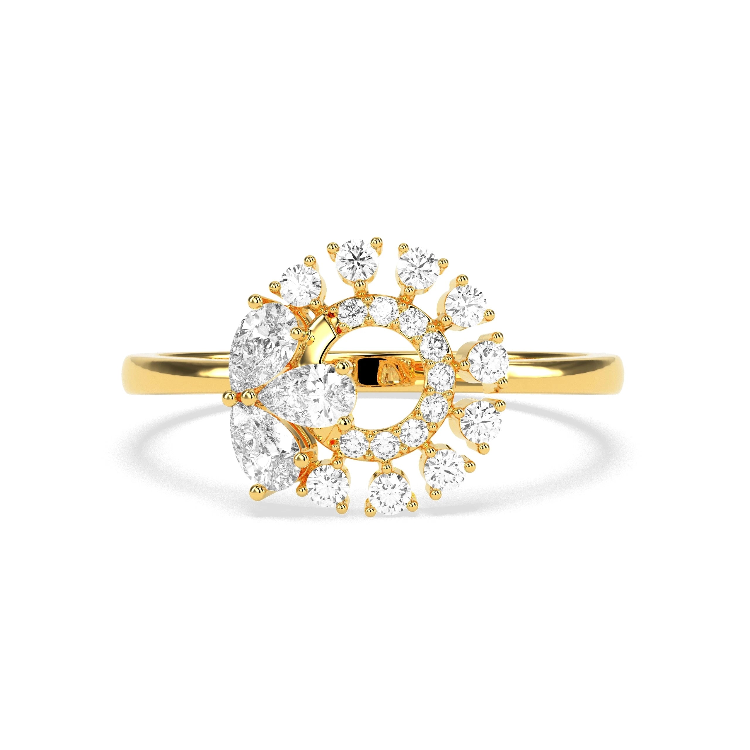 0.5 CT Diamond Cluster RING - Godahari Dev Jewells