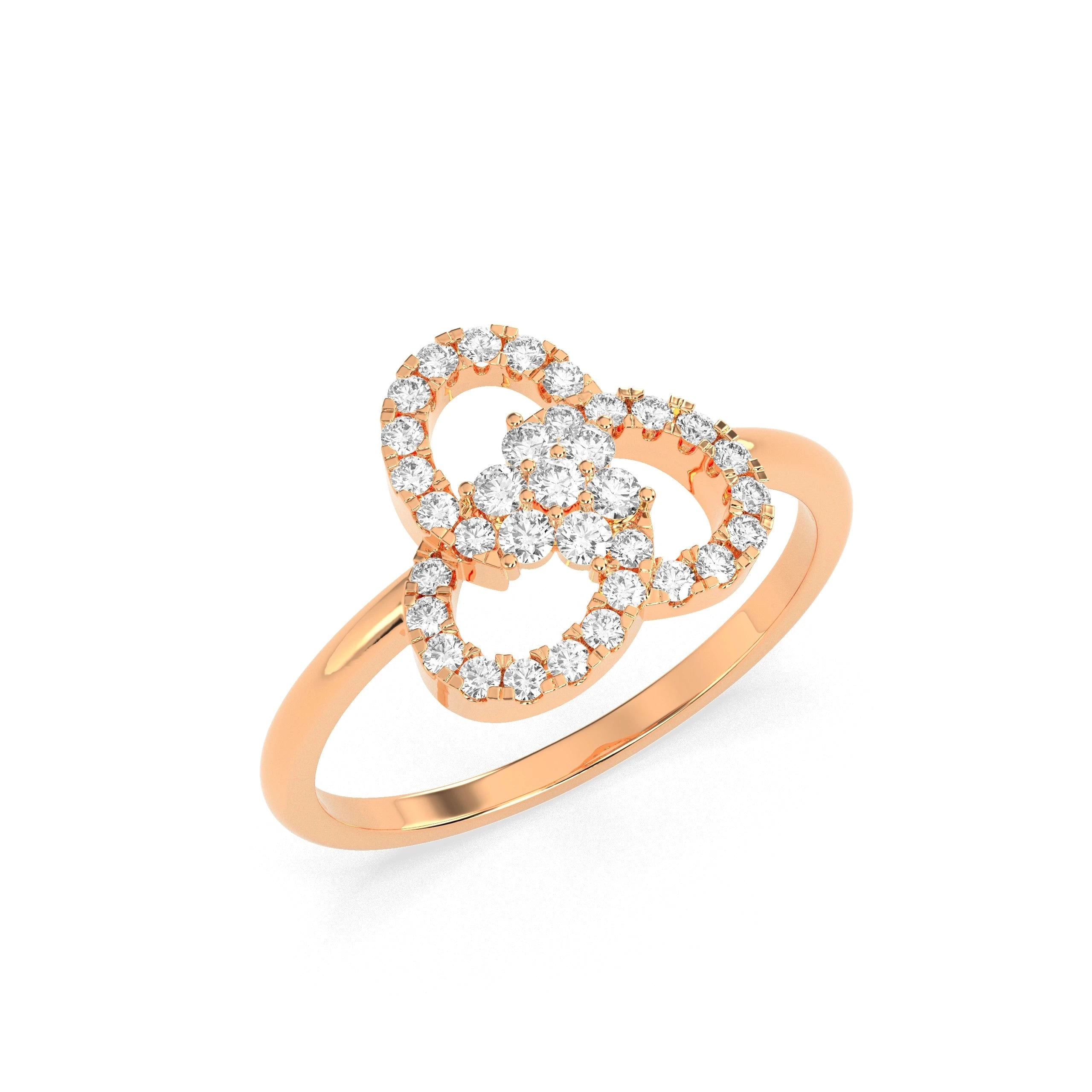 0.29 CT Blooming Orbit Diamond RING - Godahari Dev Jewells