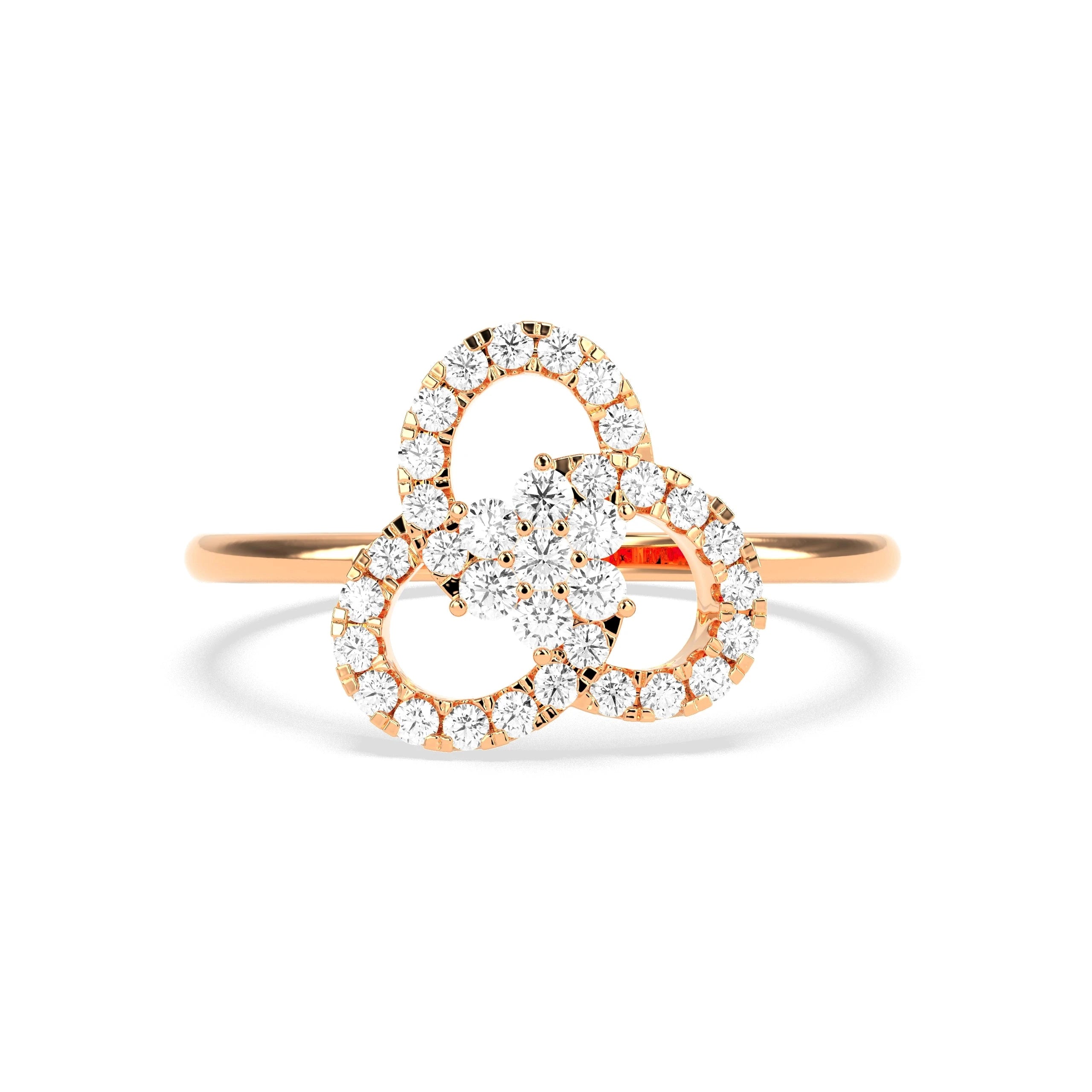 0.29 CT Blooming Orbit Diamond RING - Godahari Dev Jewells