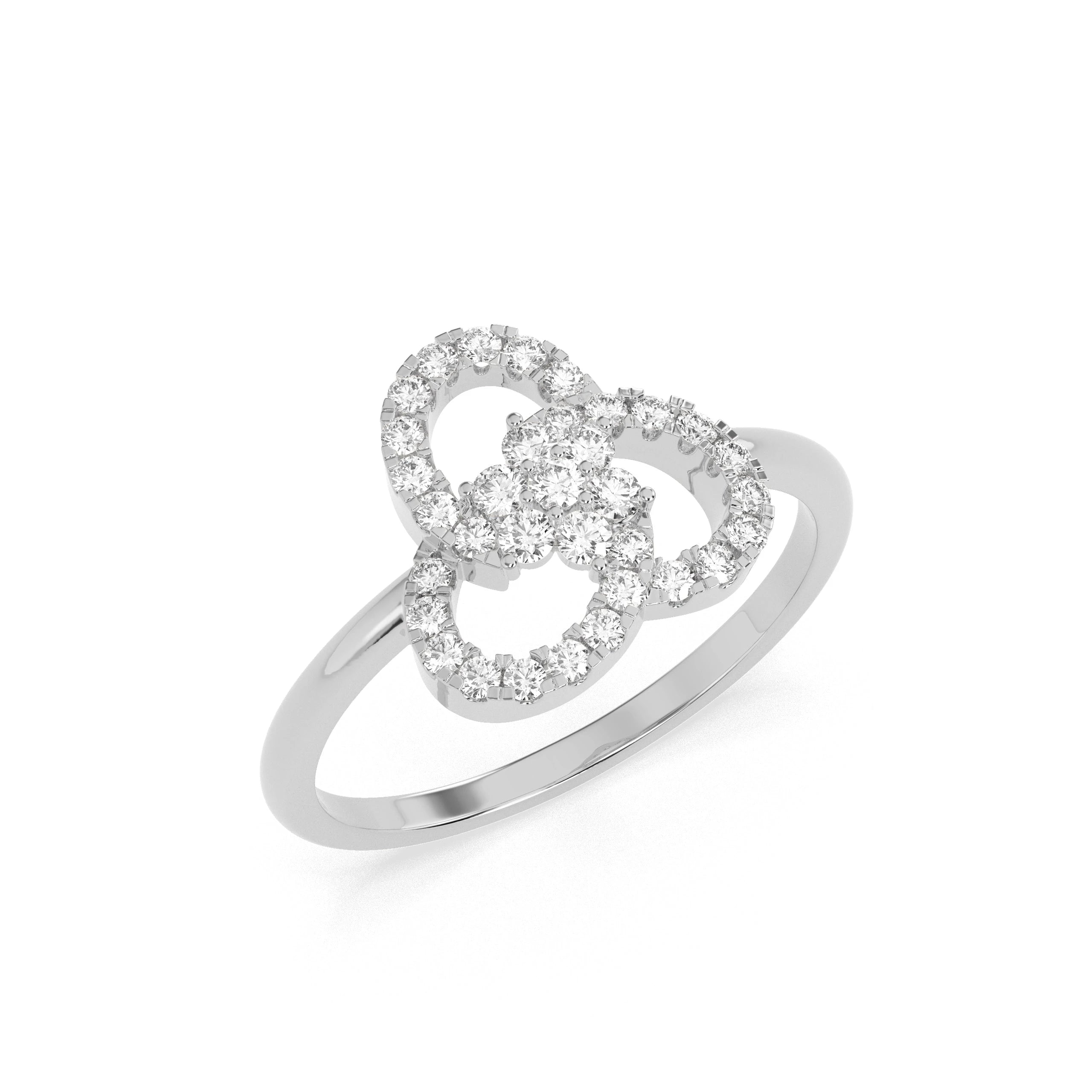 0.29 CT Blooming Orbit Diamond RING - Godahari Dev Jewells