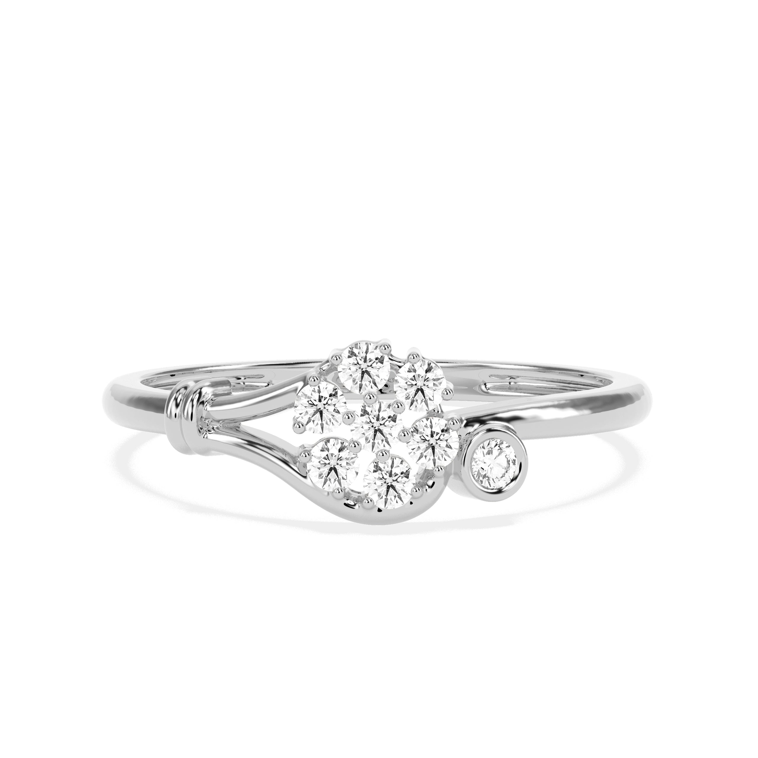 0.17 CT Gleaming Grace Diamond RING - Godahari Dev Jewells