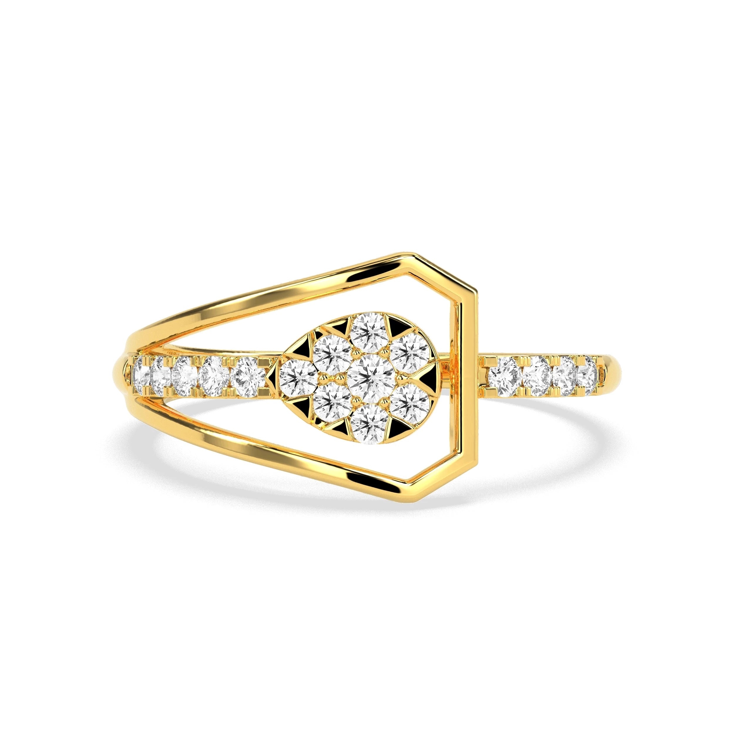 0.28 CT Exquisite Element Diamond RING - Godahari Dev Jewells