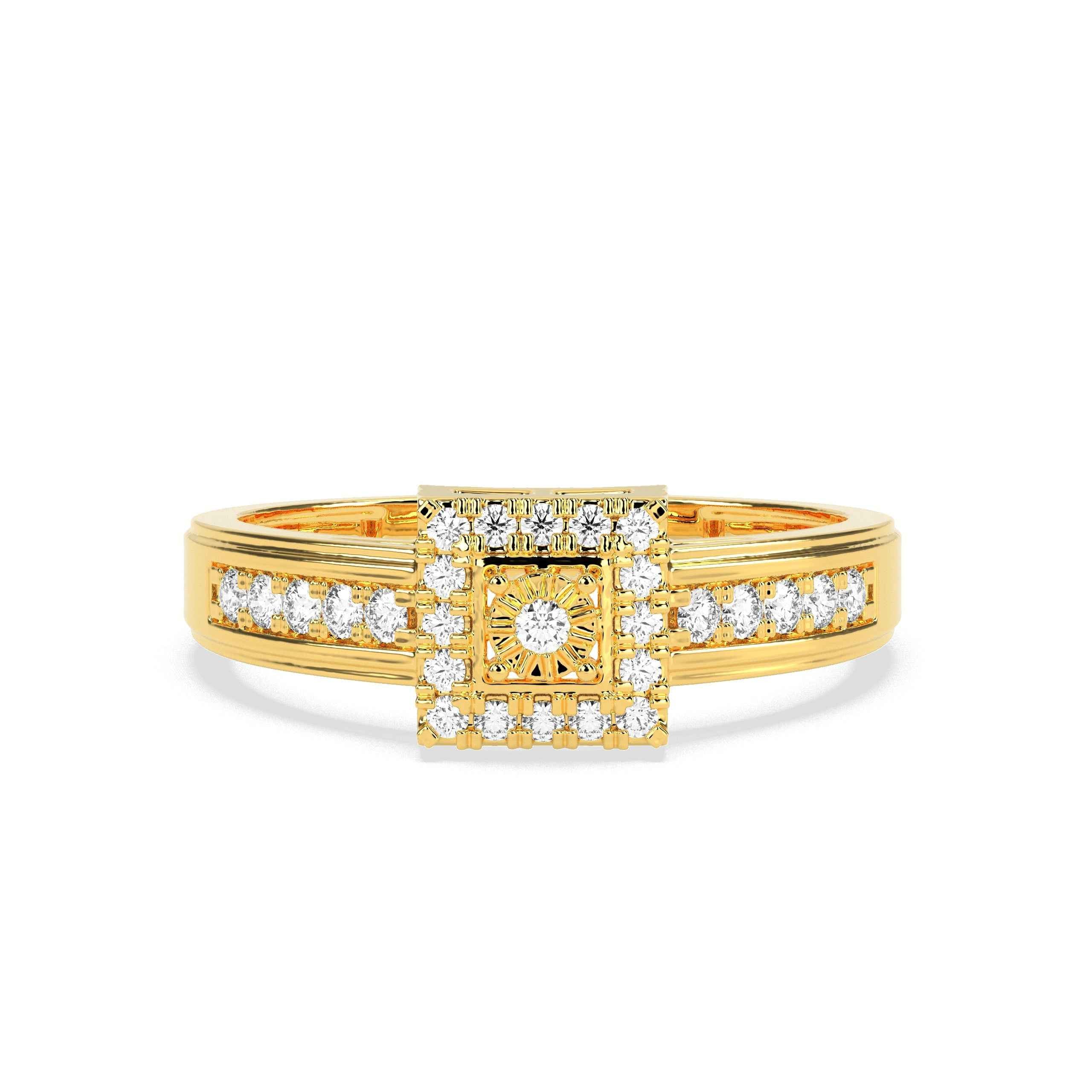 0.19 CT Cluster Round Diamond Ring - GodahariDev Jewells