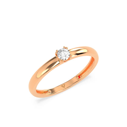 Sleek Shimmer Diamond Ring