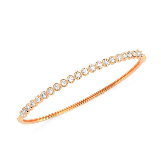 Captivating Allure: Godahari Dev s Round Diamond Bangle.