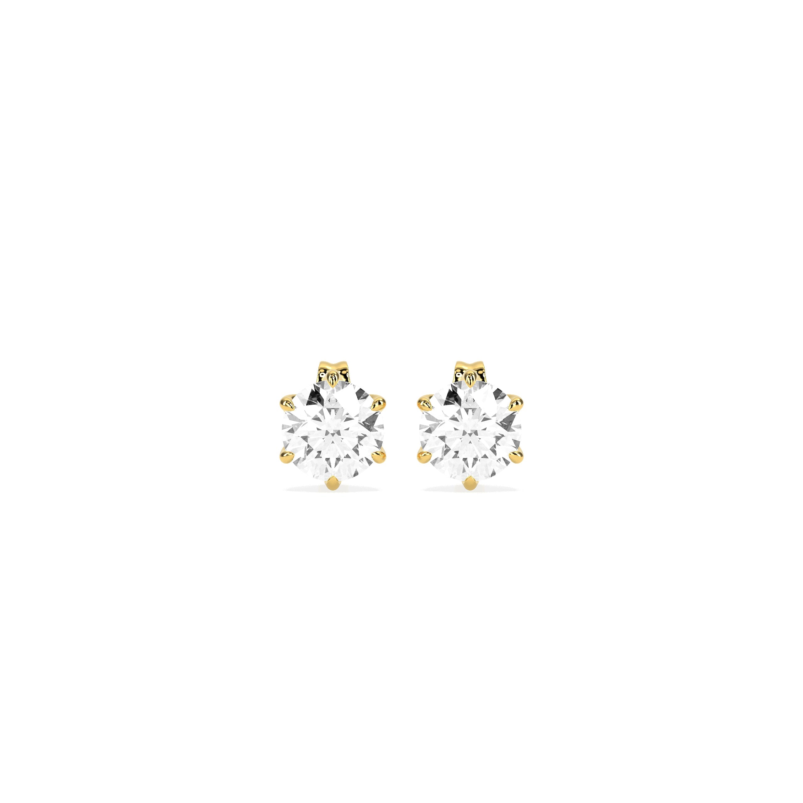 Illuminate Your Look with Solitaire 6-Prong Earrings