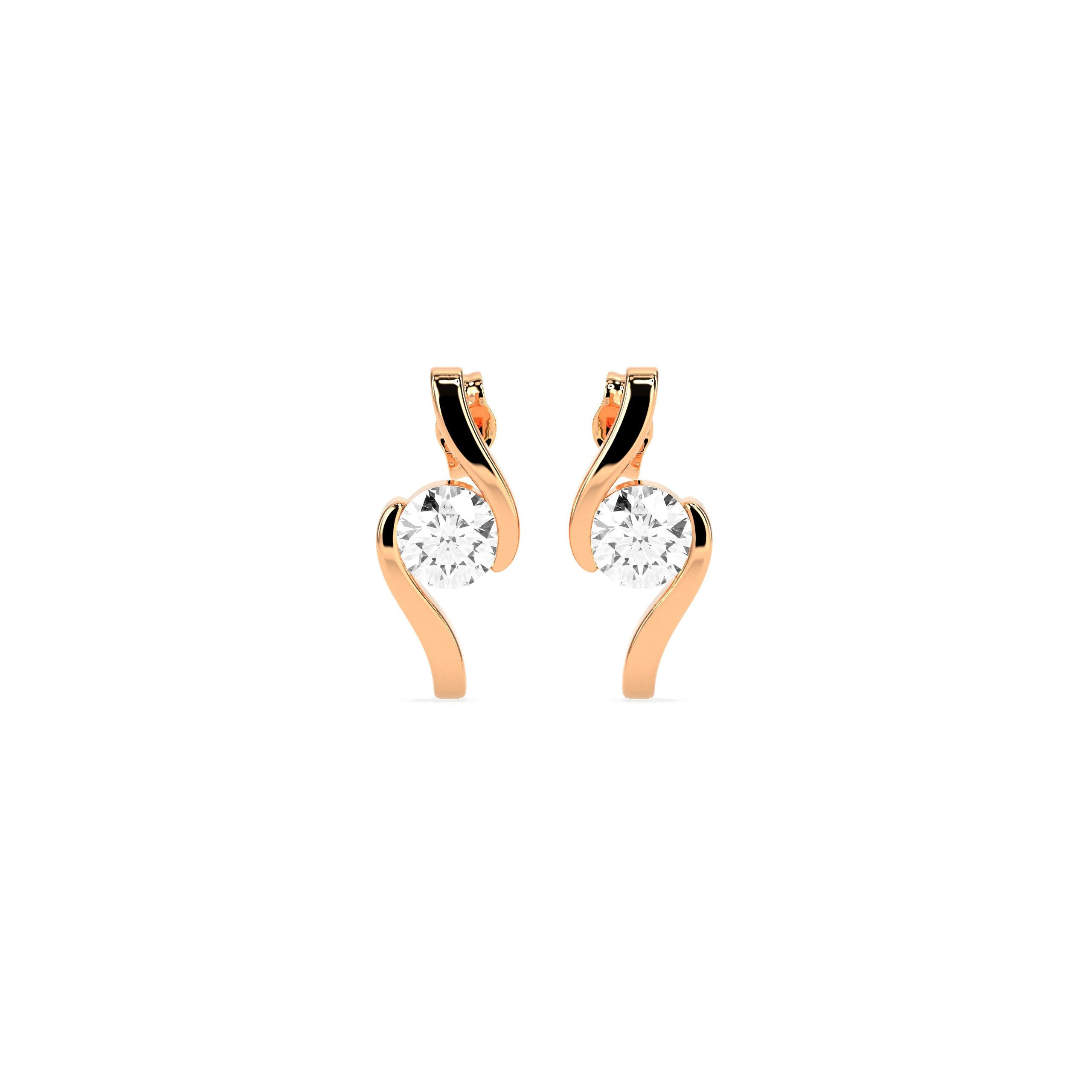 Timeless Solitaire  Stud Earrings