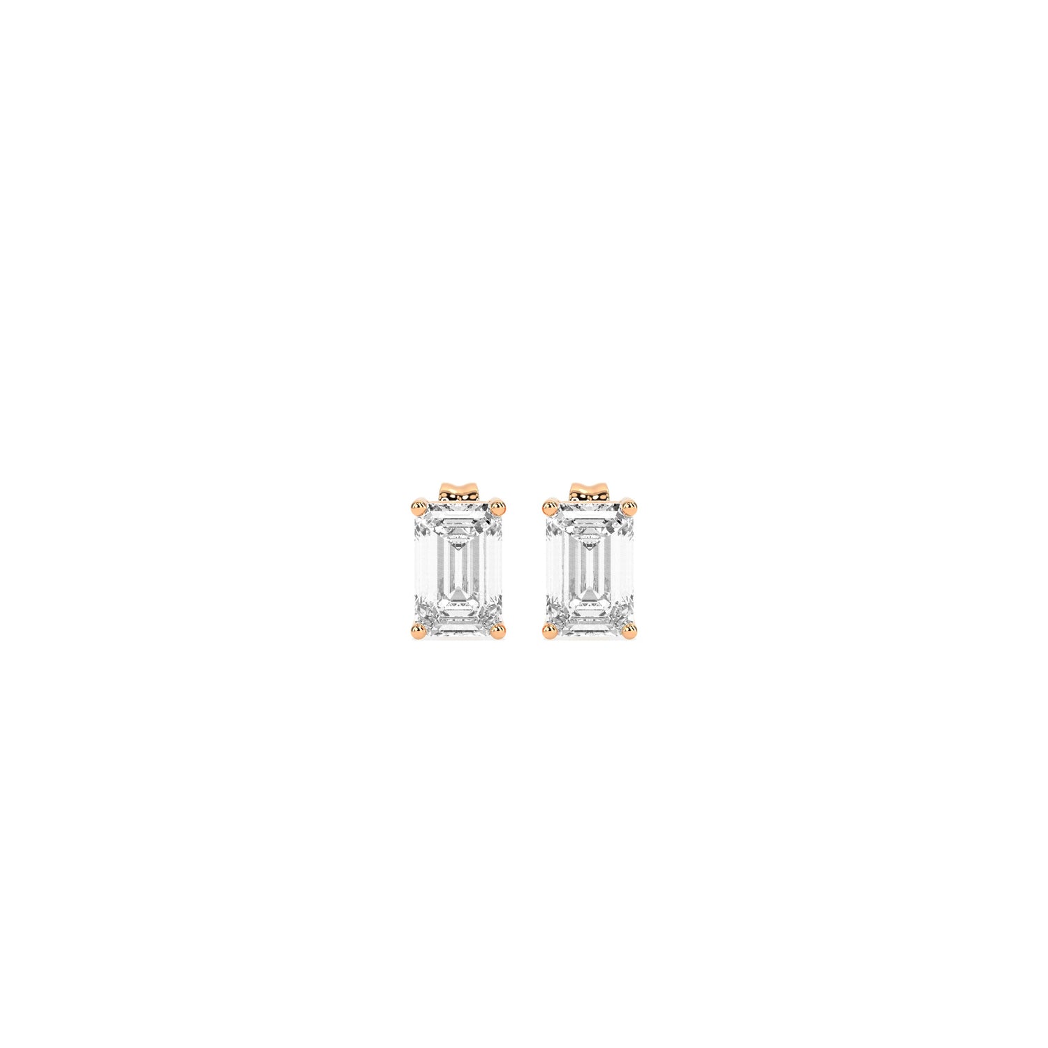 Elegant Solitaire 4-Prong Stud Earrings - Godahari Dev Jewells