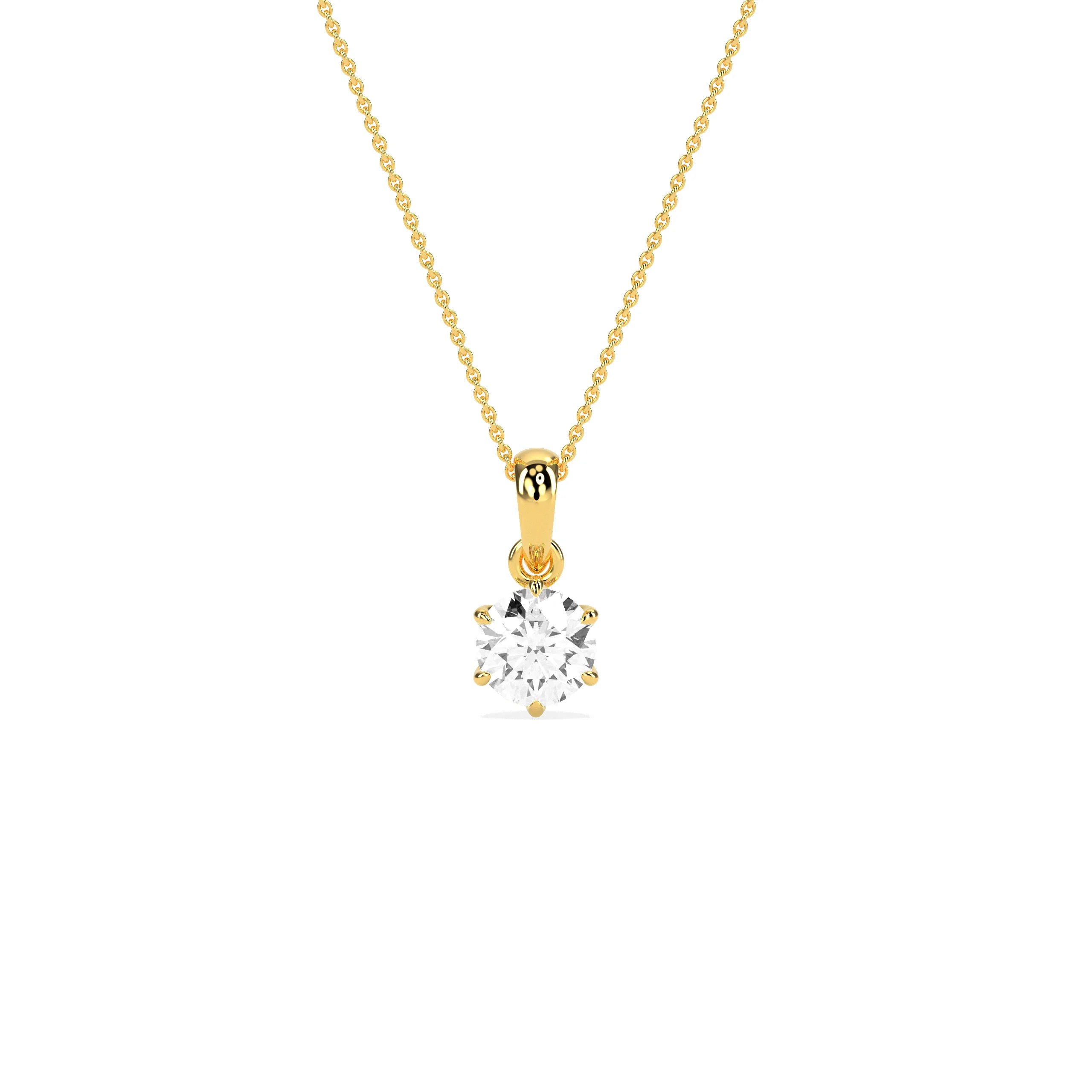 Sophisticated Solitaire Pendant