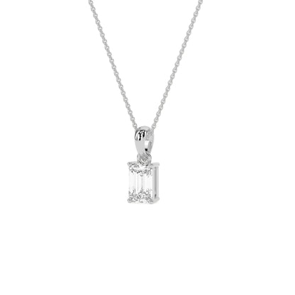 Elegant Solitaire 4-Prong Studded Pendant