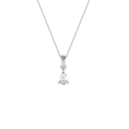 Elegant Solitaire 3-Prong Studded Pendant