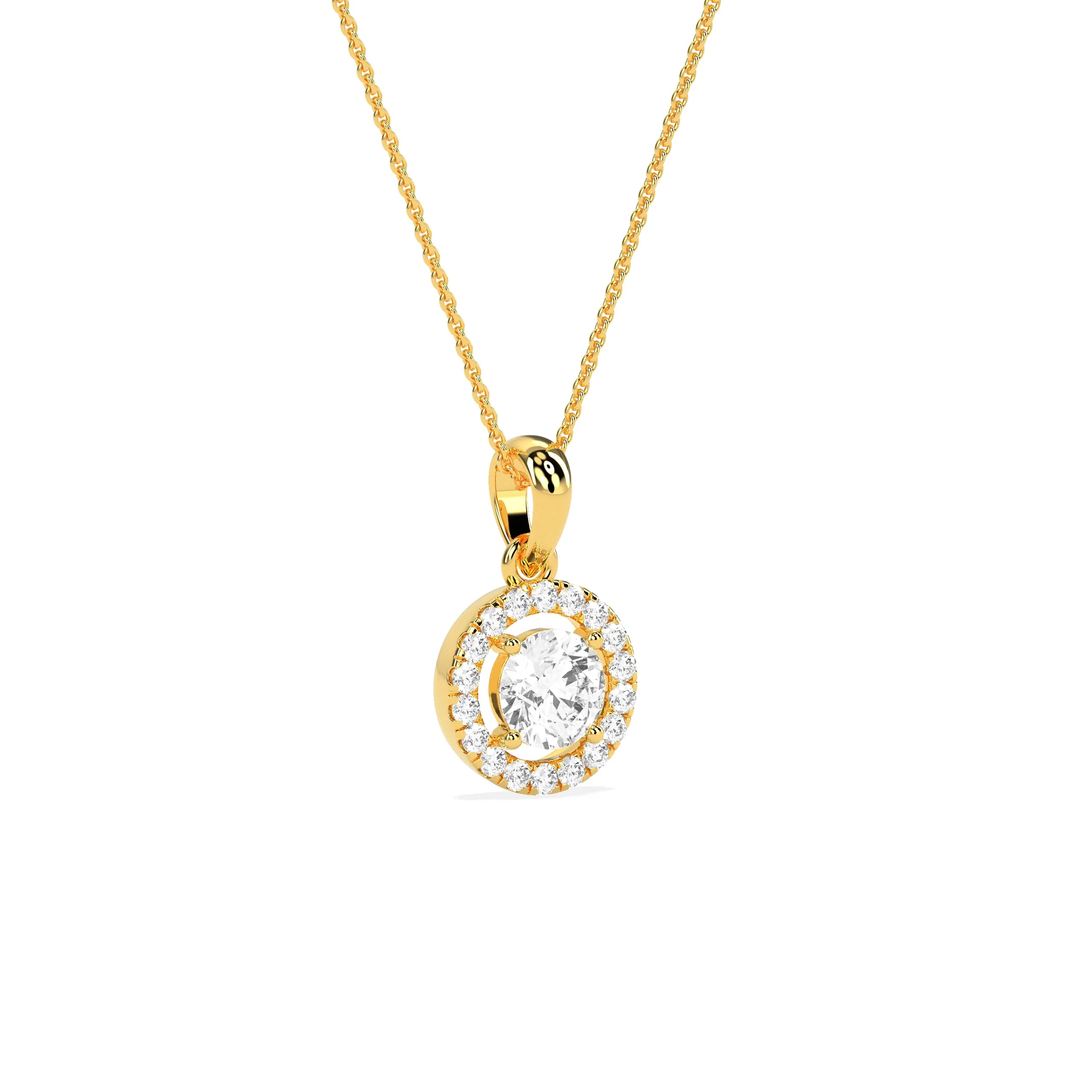 Timeless Solitaire Prong Stud Pendant