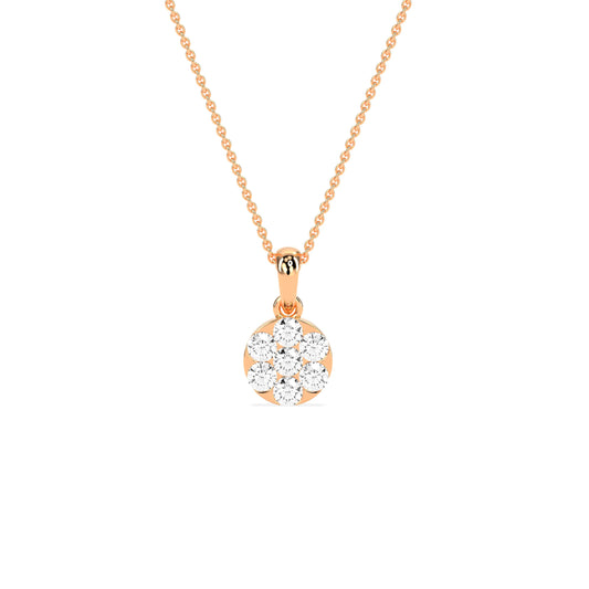 Cluster Round Beauty Diamond Pendant