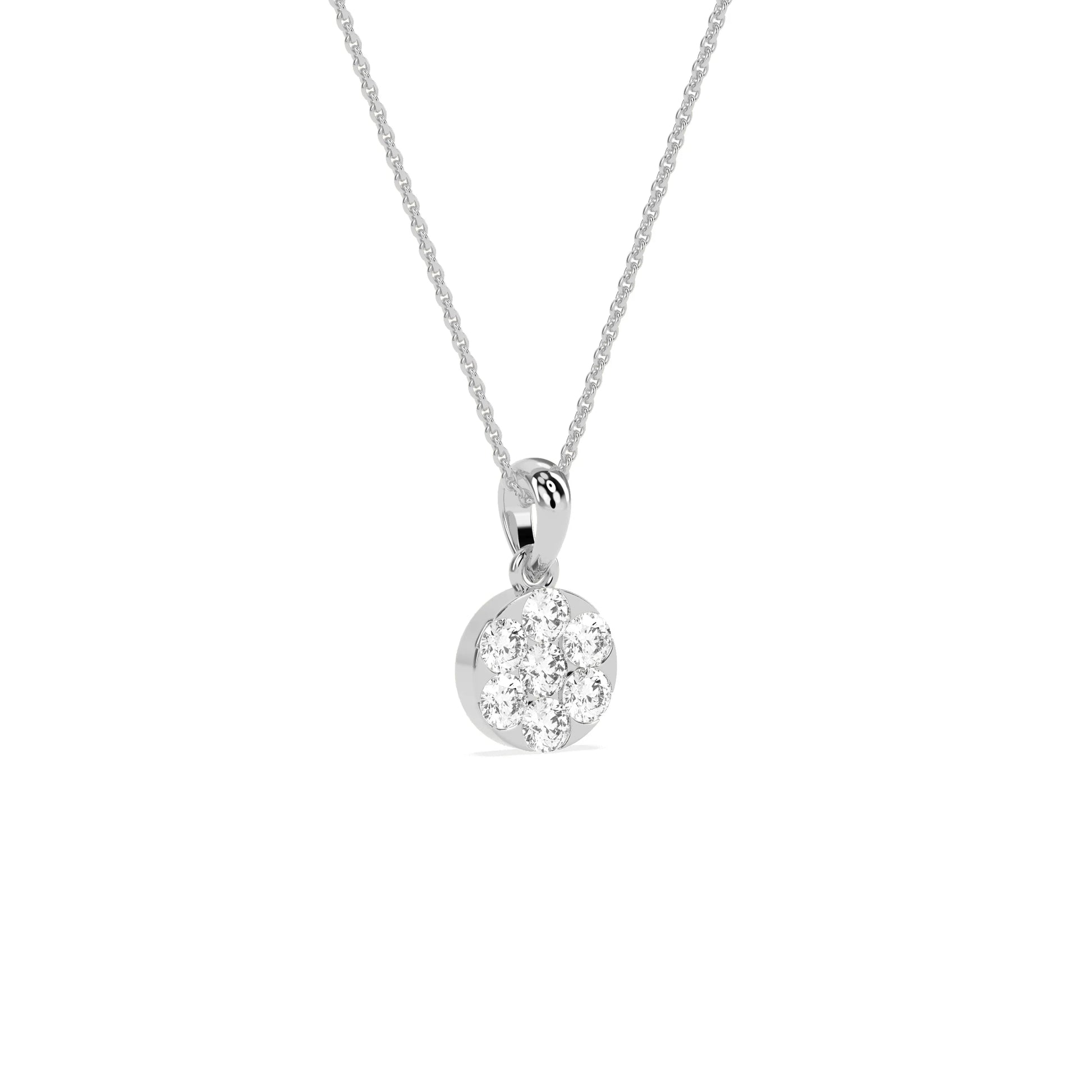 Cluster Round Beauty Diamond Pendant