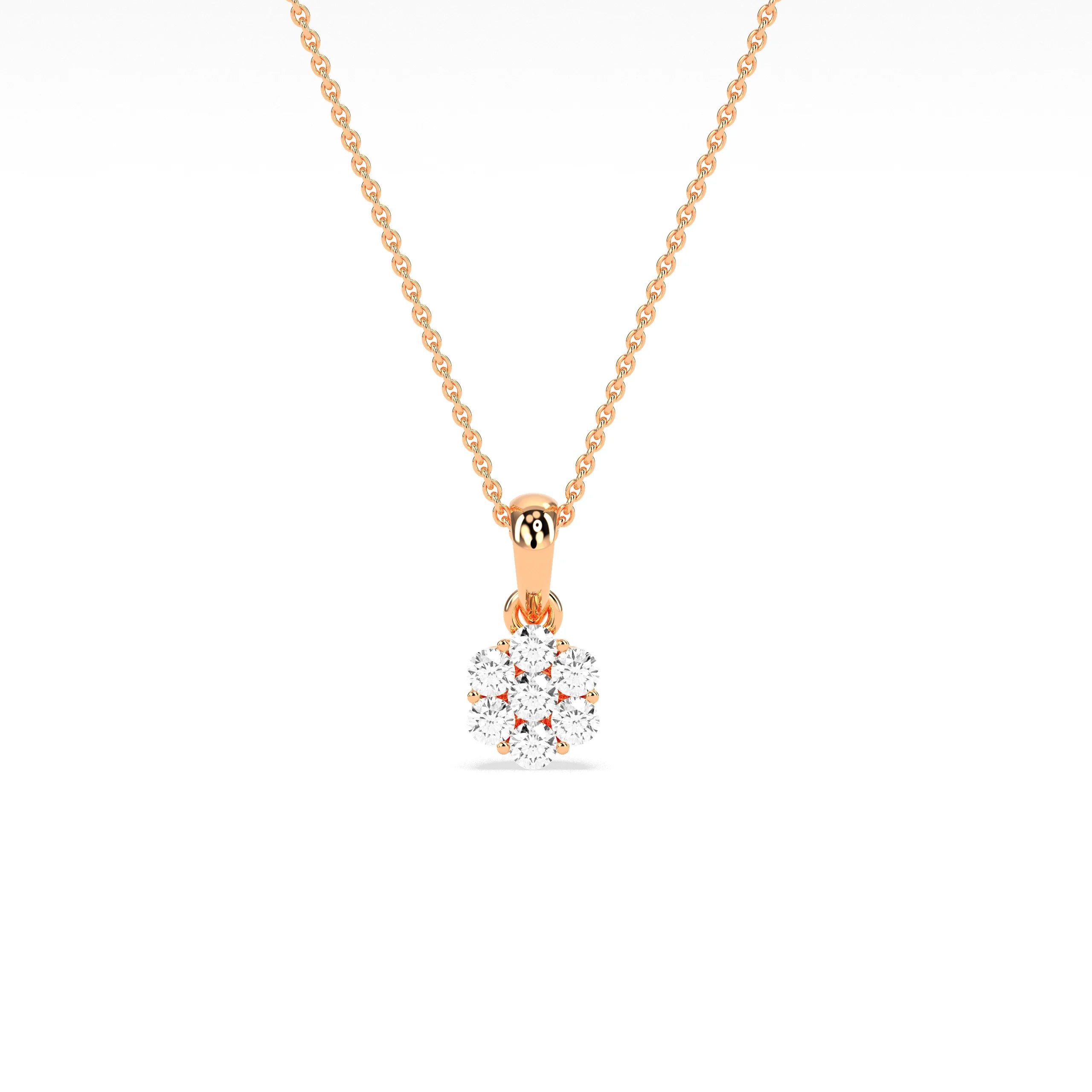 Stunning Cluster Beauty Diamond Pendant