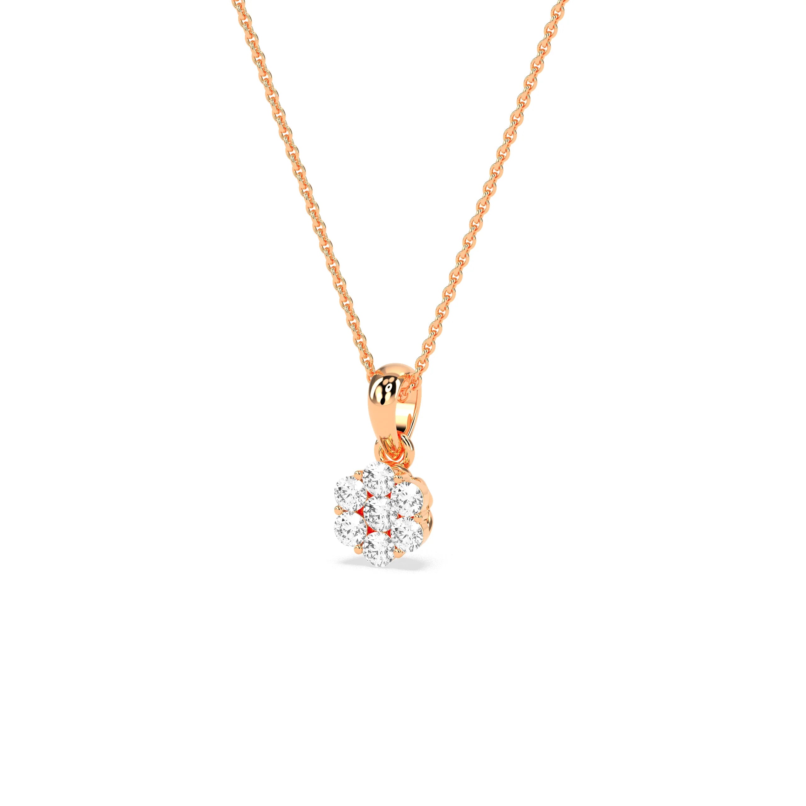 Stunning Cluster Beauty Diamond Pendant