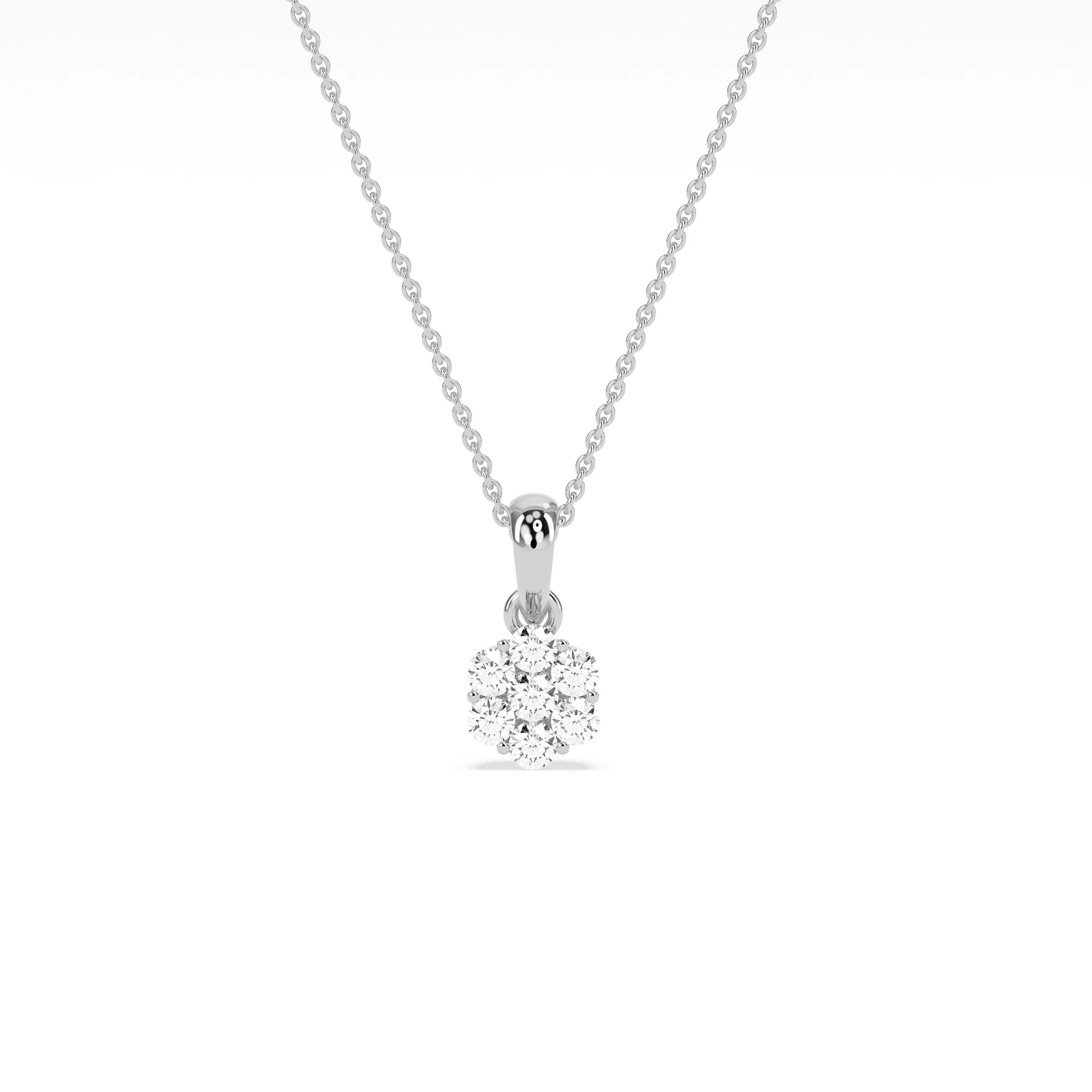 Stunning Cluster Beauty Diamond Pendant
