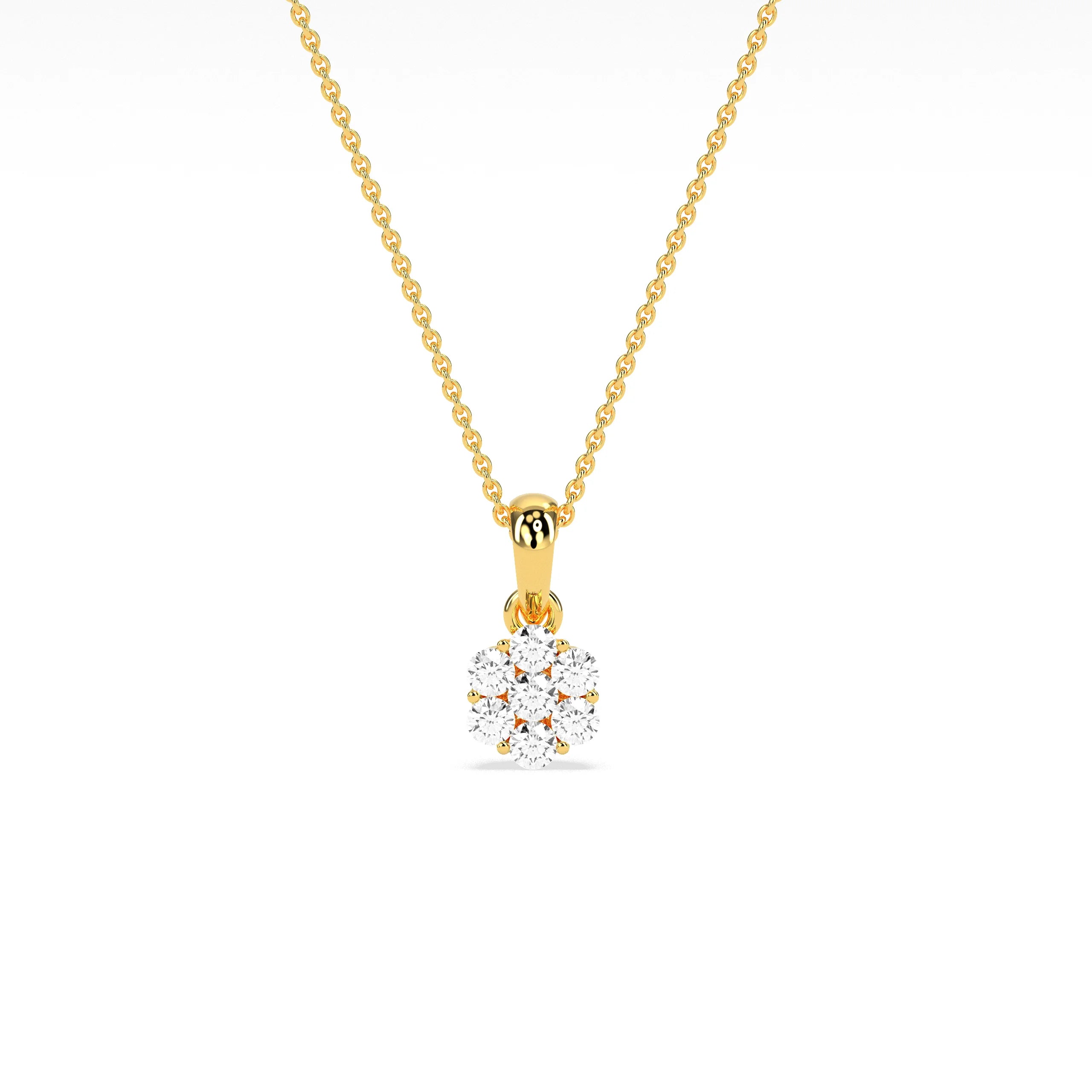 Stunning Cluster Beauty Diamond Pendant