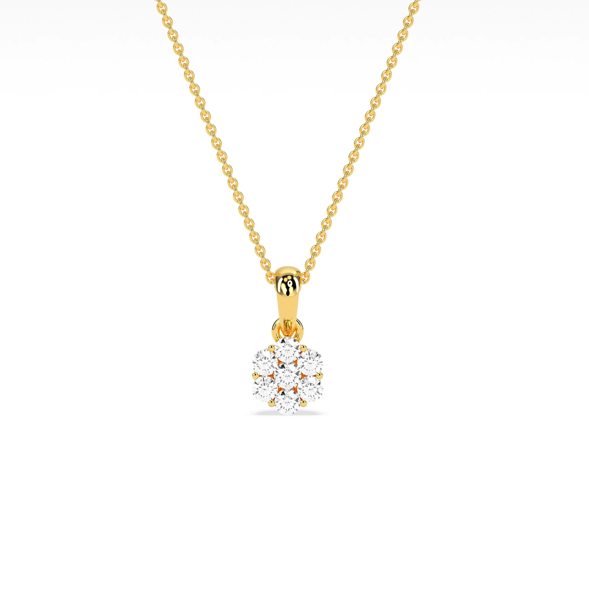 Stunning Cluster Beauty Diamond Pendant