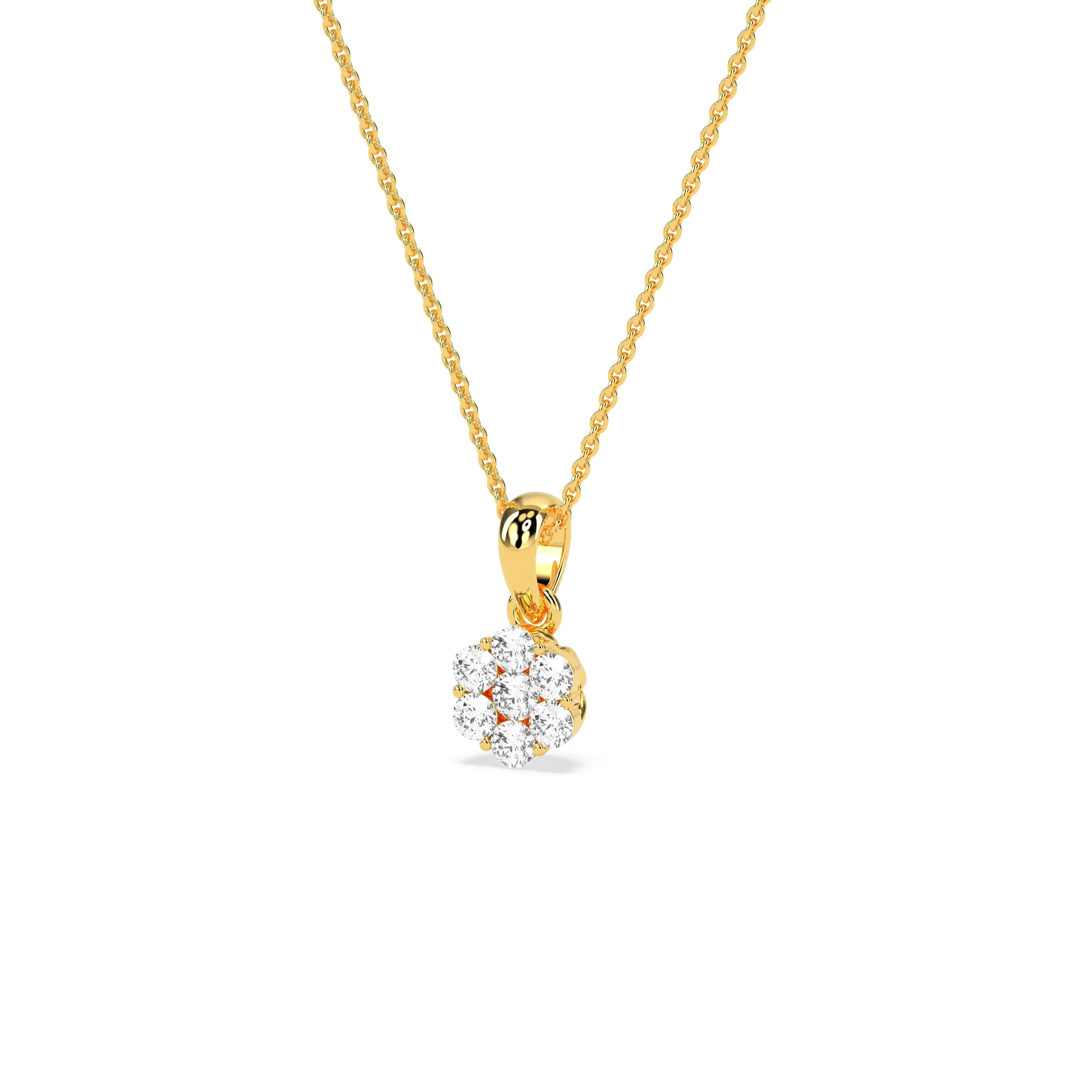 Stunning Cluster Beauty Diamond Pendant