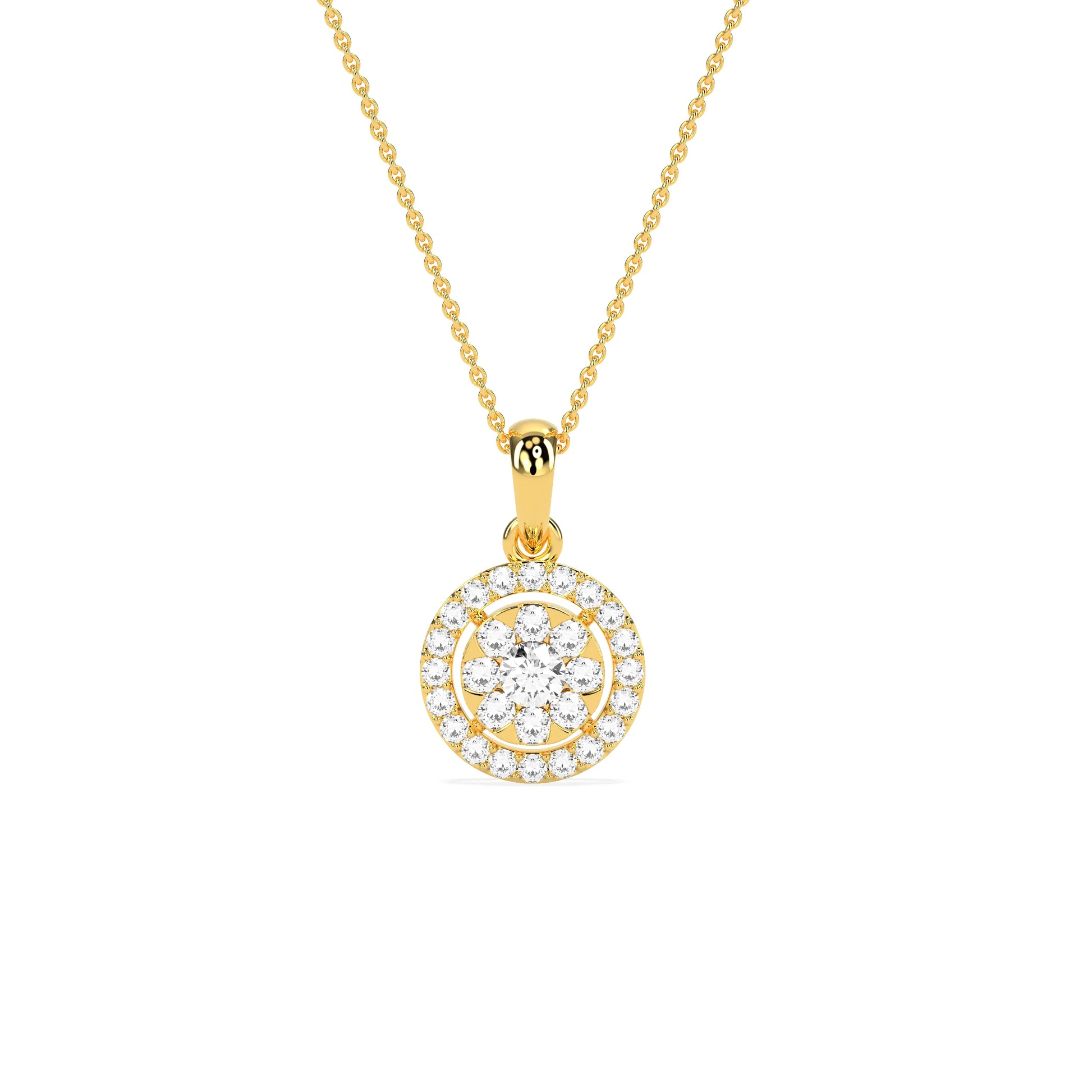 Unique Cluster Round Diamond beauty Pendant