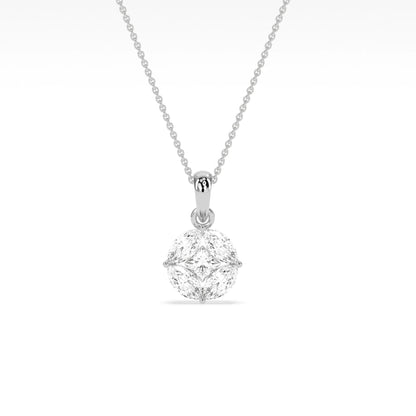 Stunning Marq  Princess Shape Diamond Pendant