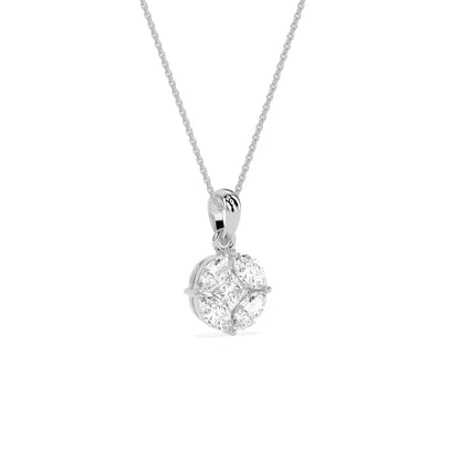 Stunning Marq  Princess Shape Diamond Pendant