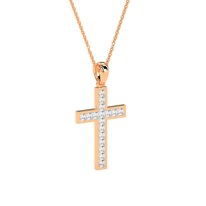 Faith-Inspired Round Diamond Pendant