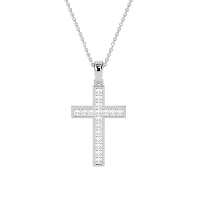Faith-Inspired Round Diamond Pendant