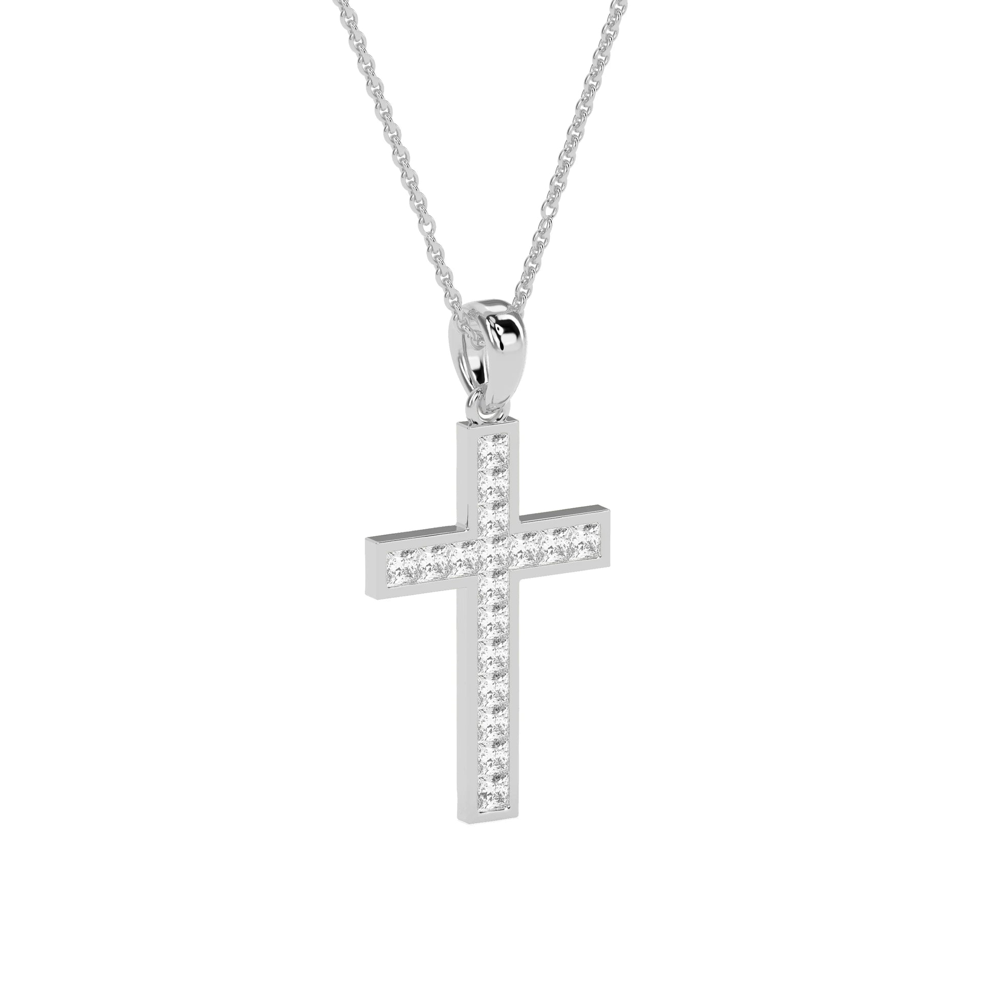 Faith-Inspired Round Diamond Pendant