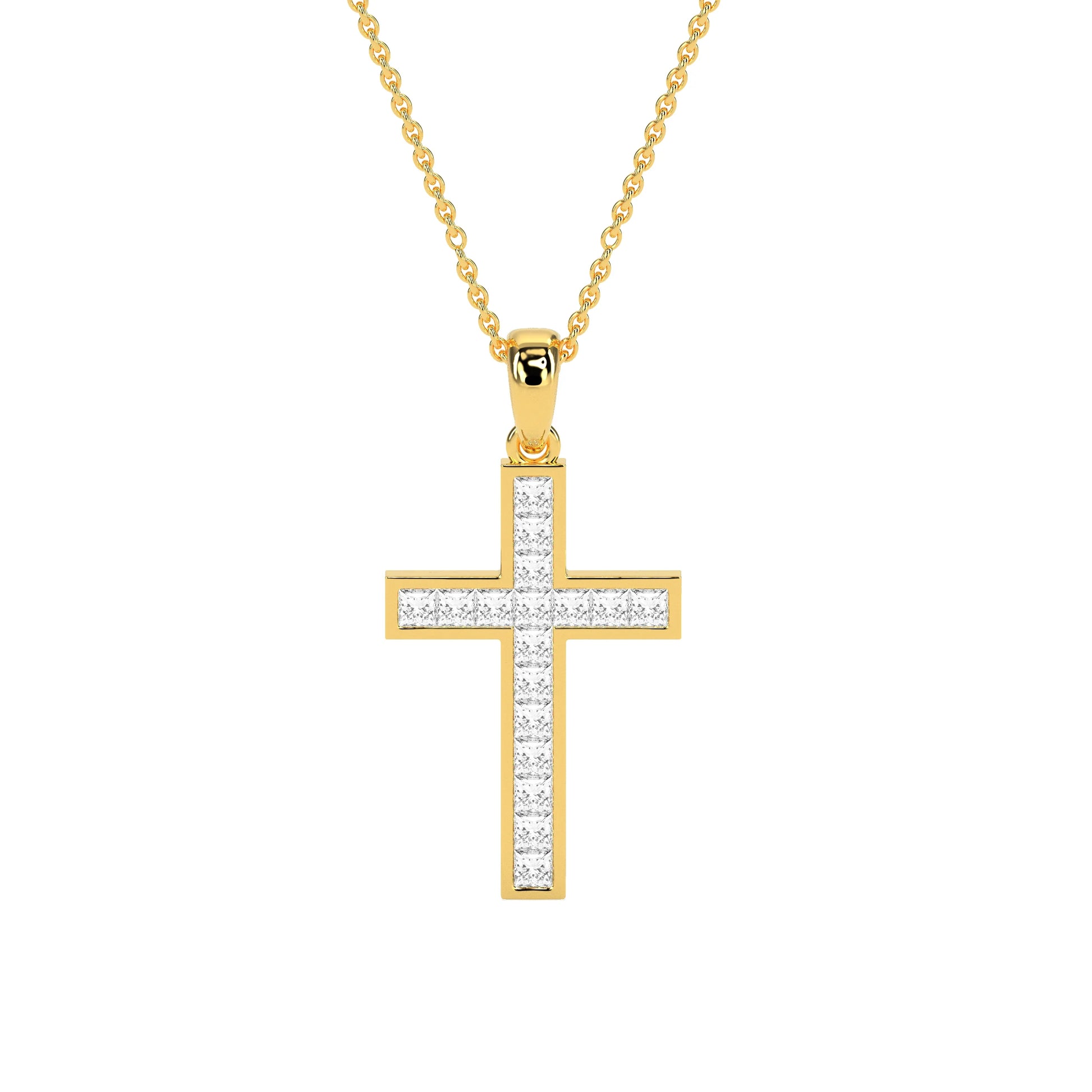 Faith-Inspired Round Diamond Pendant