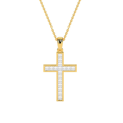 Faith-Inspired Round Diamond Pendant
