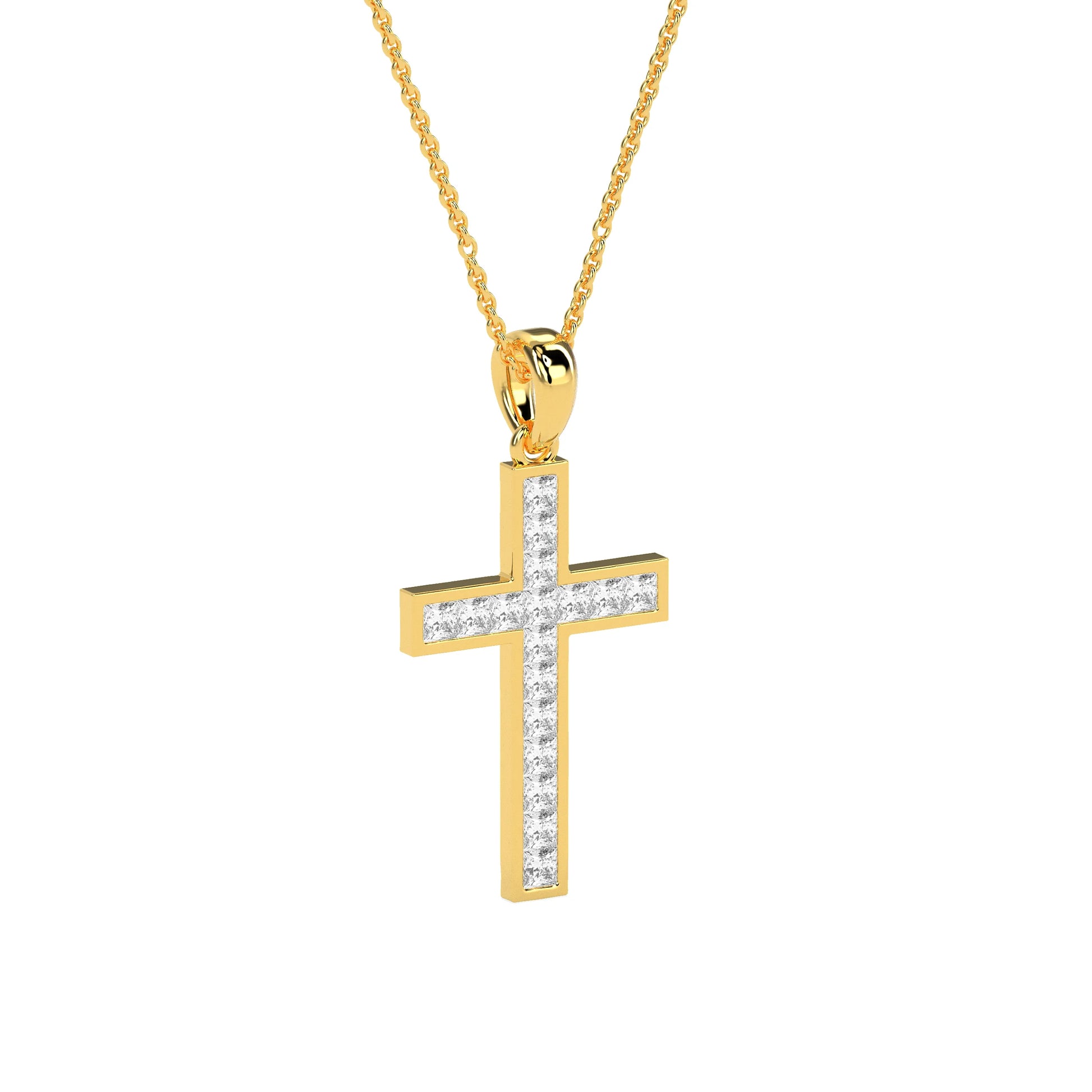 Faith-Inspired Round Diamond Pendant