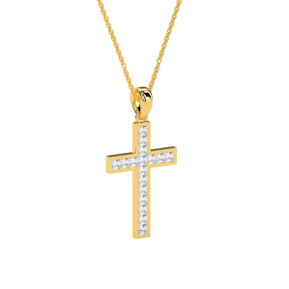 Faith-Inspired Round Diamond Pendant