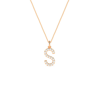Dazzling Beautiful Diamond Initial Pendant