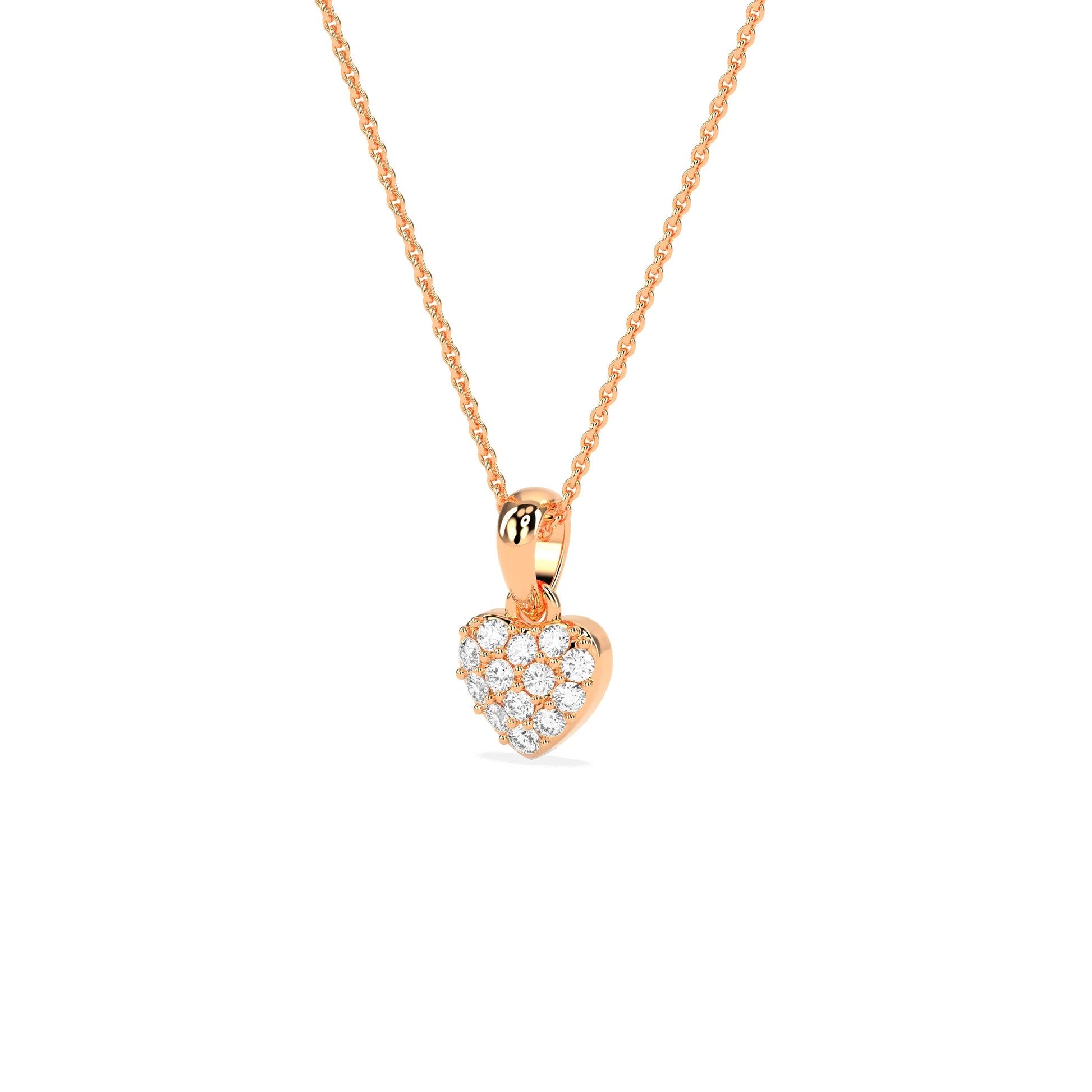 Celebrate Love Diamond Cluster Heart Pendant