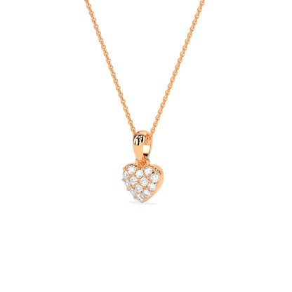 Celebrate Love Diamond Cluster Heart Pendant