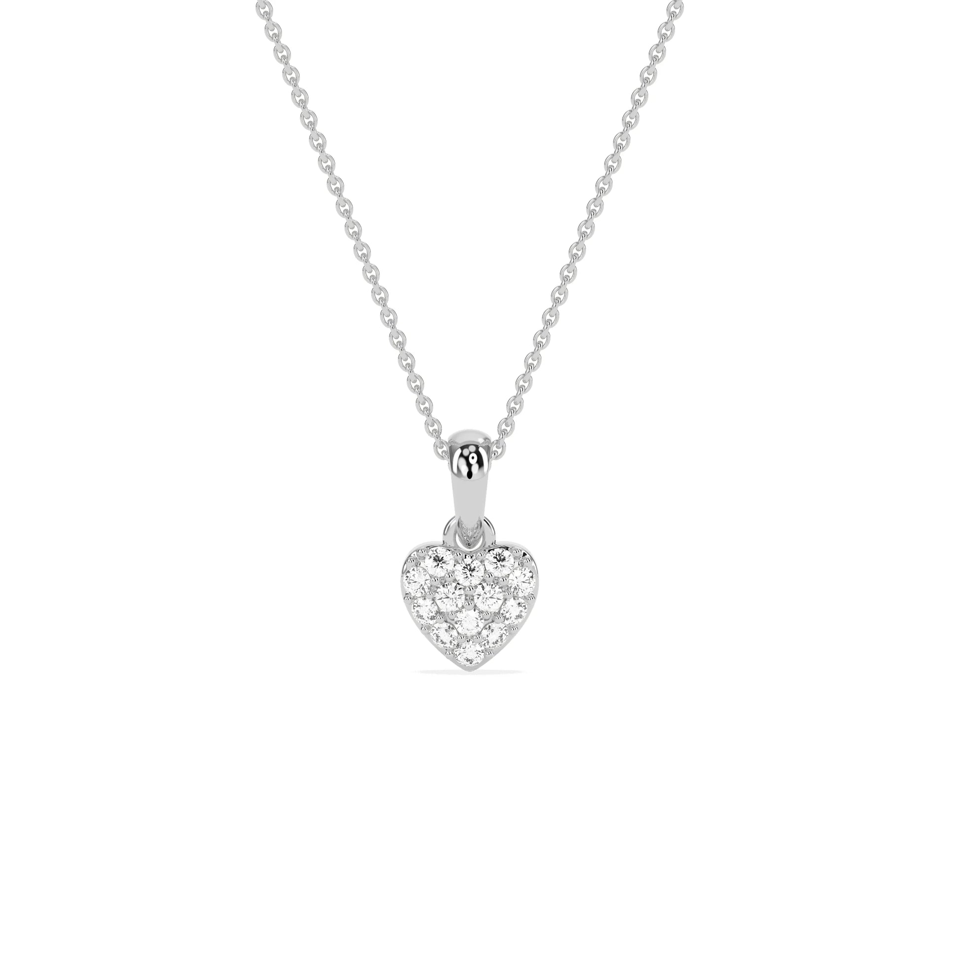 Celebrate Love Diamond Cluster Heart Pendant