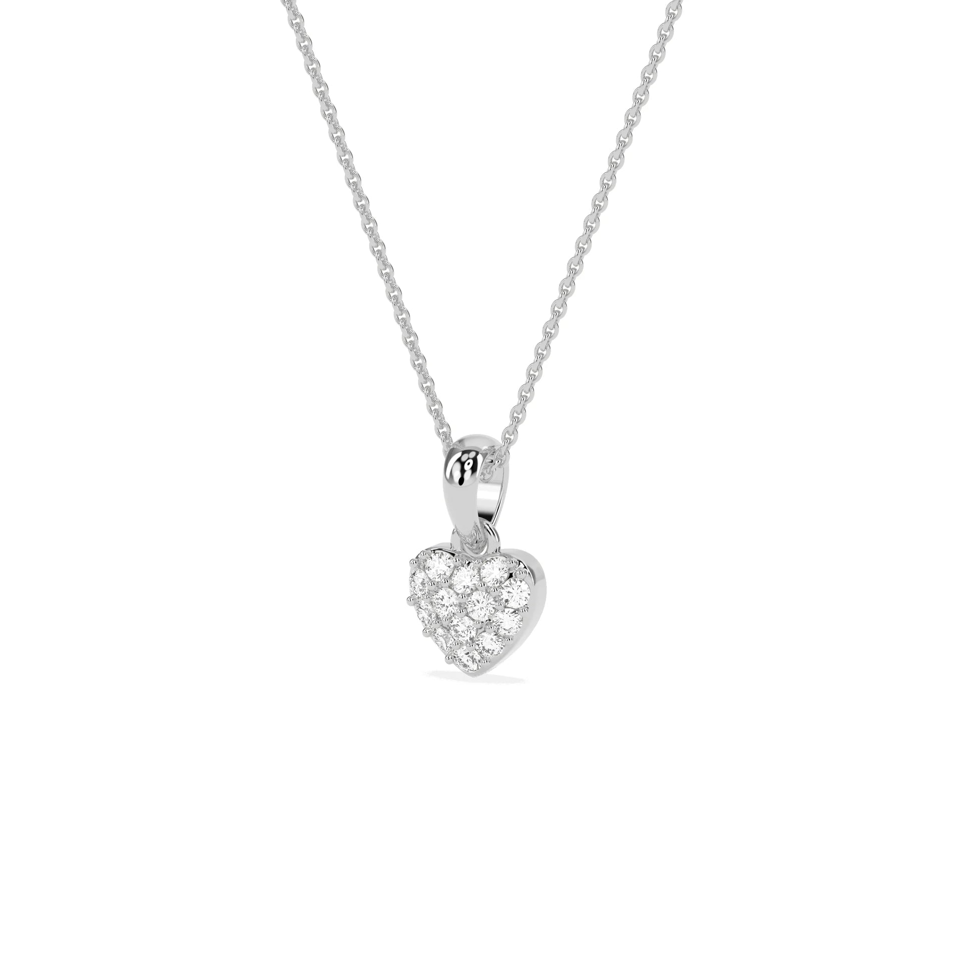 Celebrate Love Diamond Cluster Heart Pendant