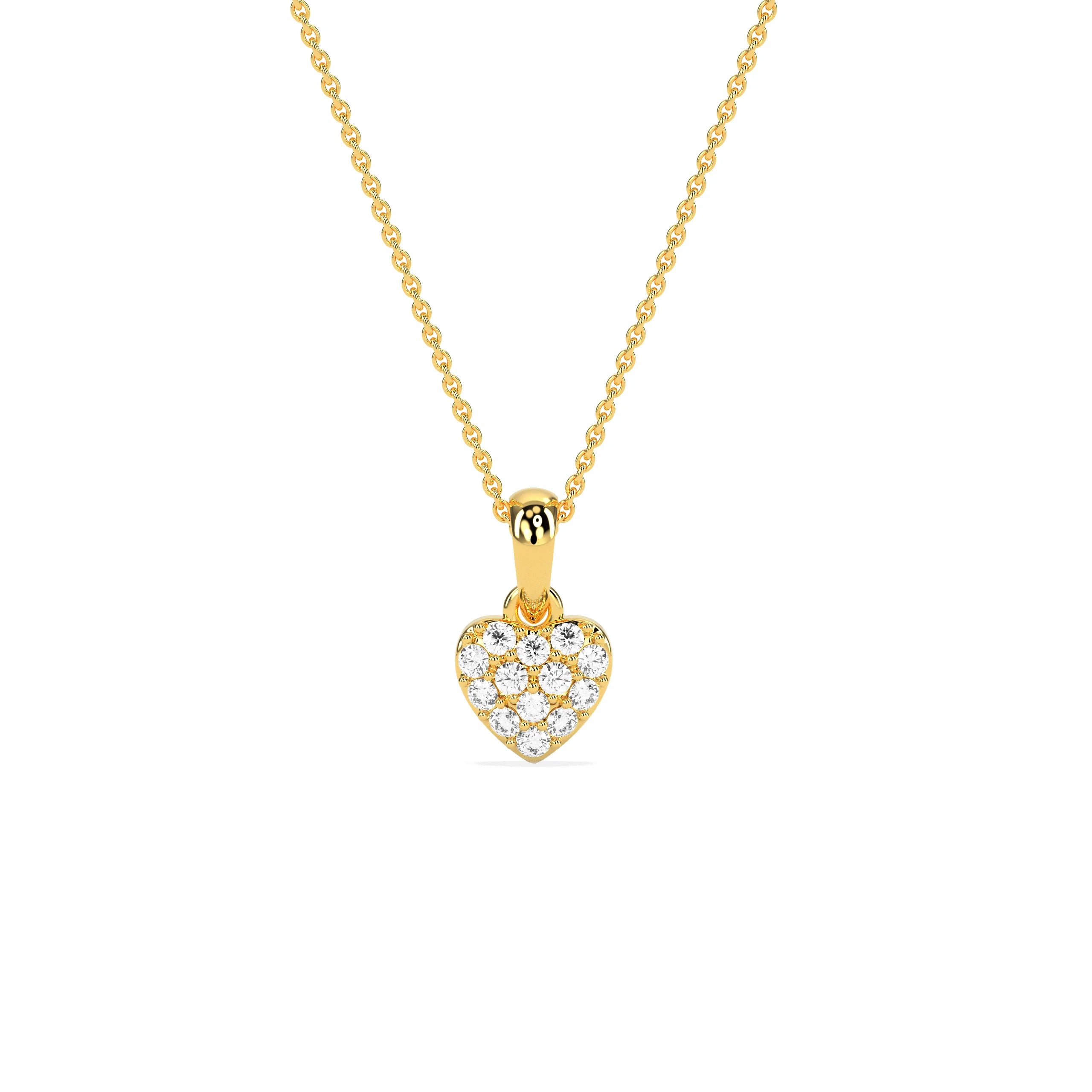 Celebrate Love Diamond Cluster Heart Pendant