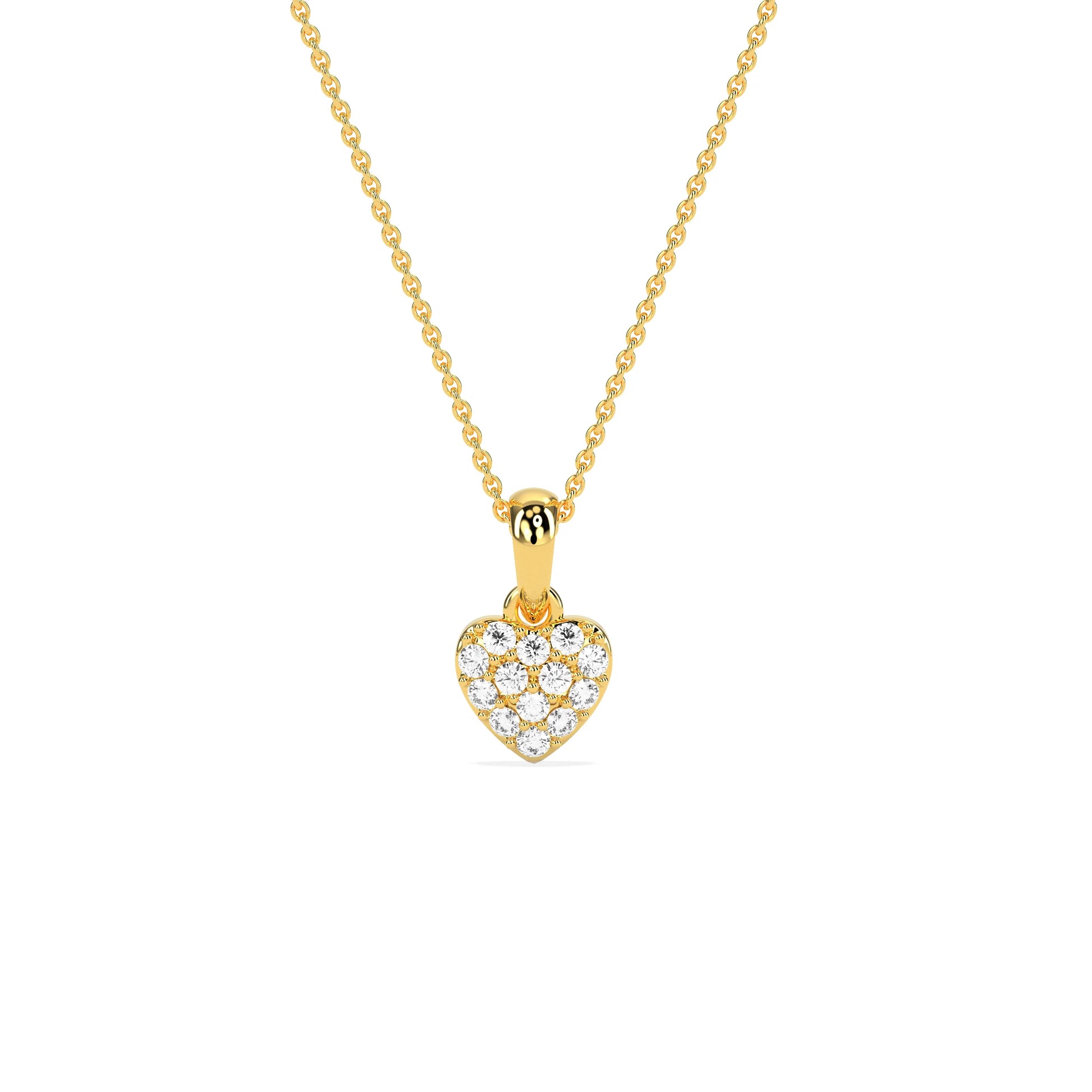 Celebrate Love Diamond Cluster Heart Pendant
