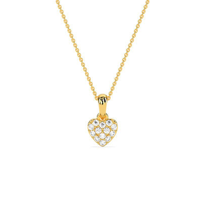 Celebrate Love Diamond Cluster Heart Pendant
