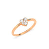 14K / Rose gold / GH colour SI-1 clarity VG cut