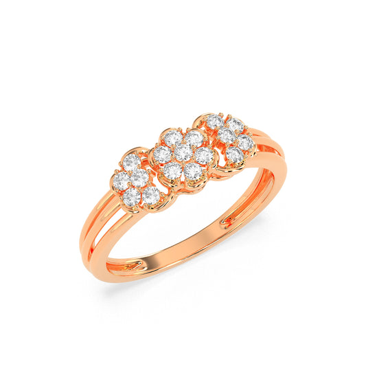0.31 CT  Round  Diamond Cluster RING - Godahari Dev Jewells