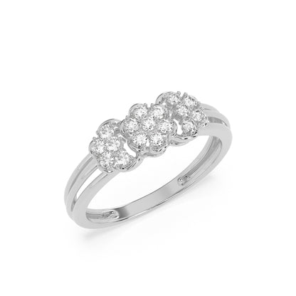 0.31 CT  Round  Diamond Cluster RING