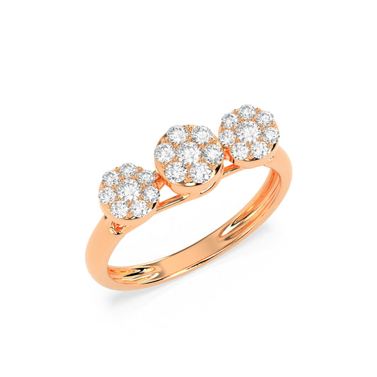 0.26  Round Cluster Diamond RING