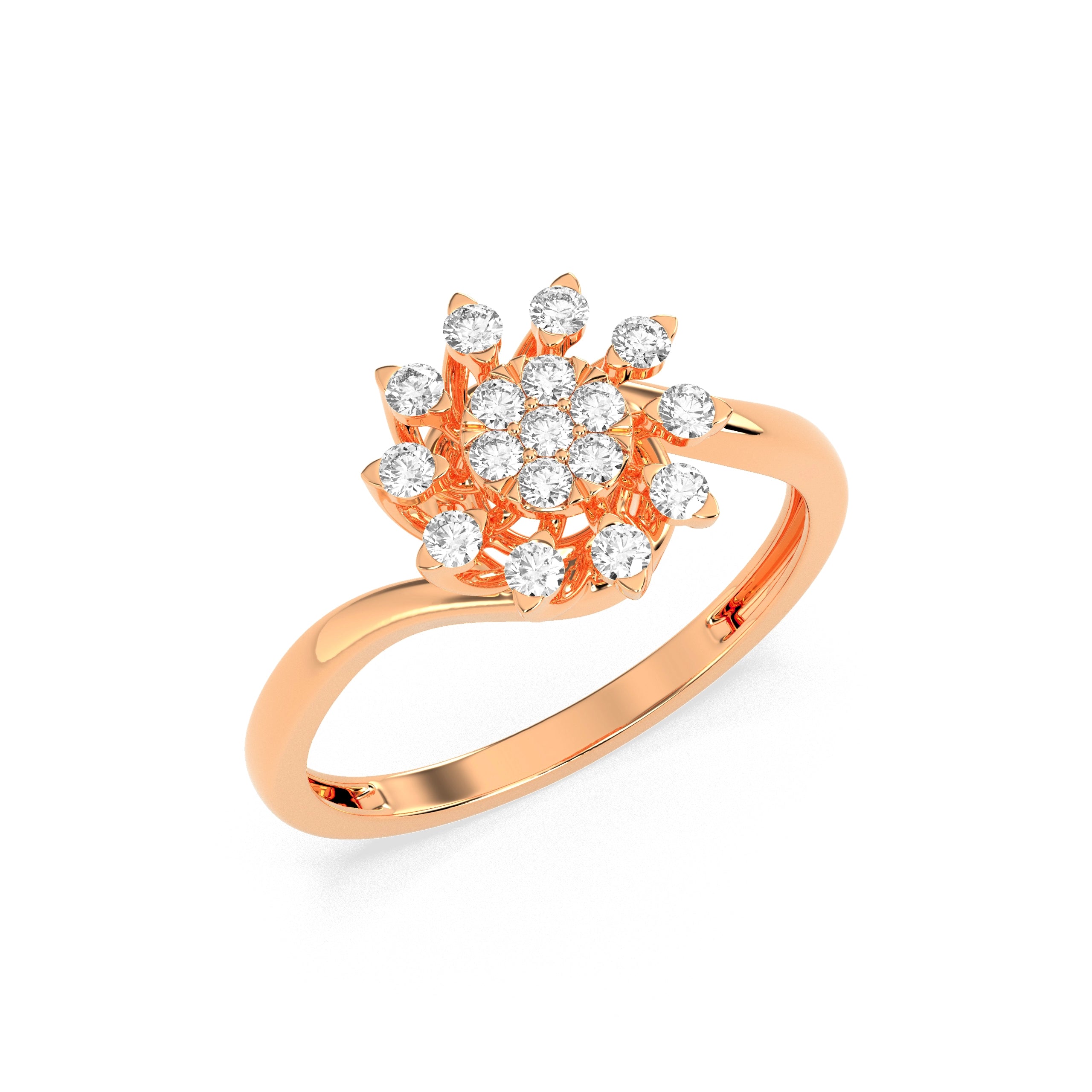 0.31 CT Dazzling Bloom Diamond RING