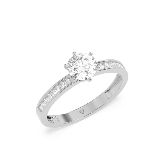 0.94 CT Pure Delight Solitaire Diamond RING - Godahari Dev Jewells